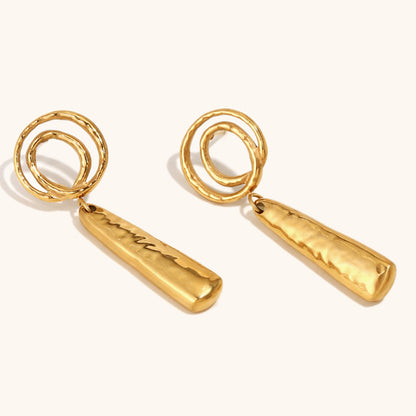 Ethereal Spiral Drop Earrings