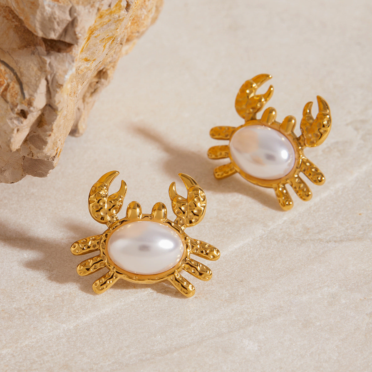 Ocean Treasure Crab Earrings