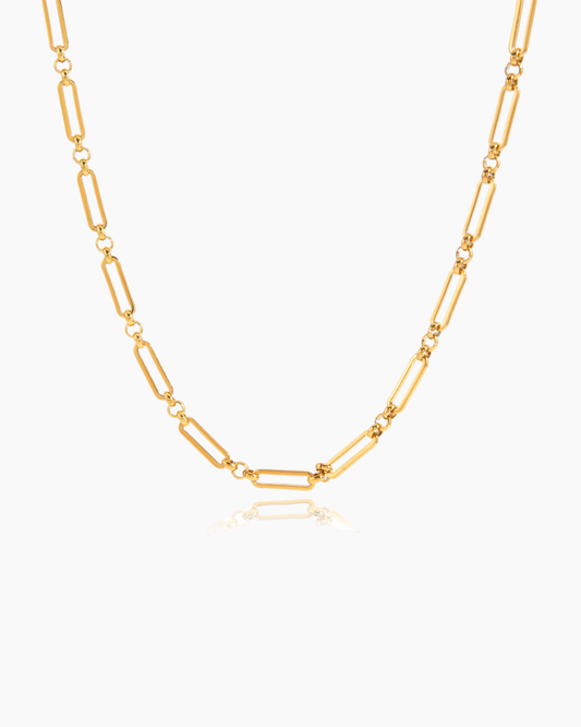 Everyday Paperclip Gold Necklace