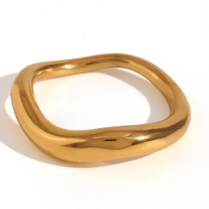 Modern Organic Wave Ring