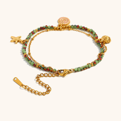 Tropical Tide Beaded Bracelet