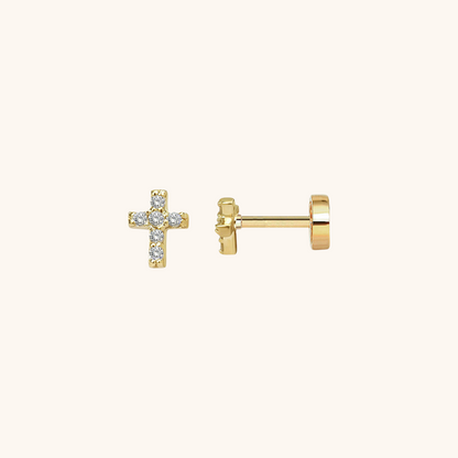 Cross Stud Earrings