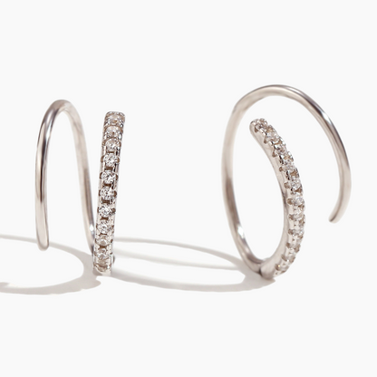 Celeste Zircon Hoop Earrings