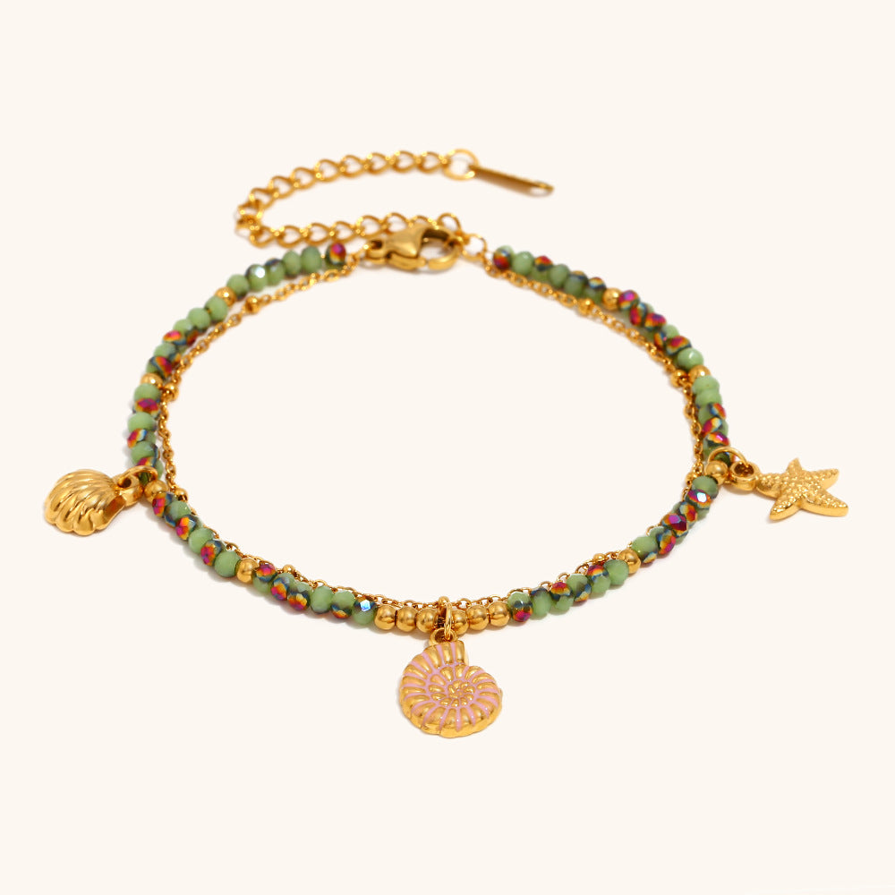 Tropical Tide Beaded Bracelet