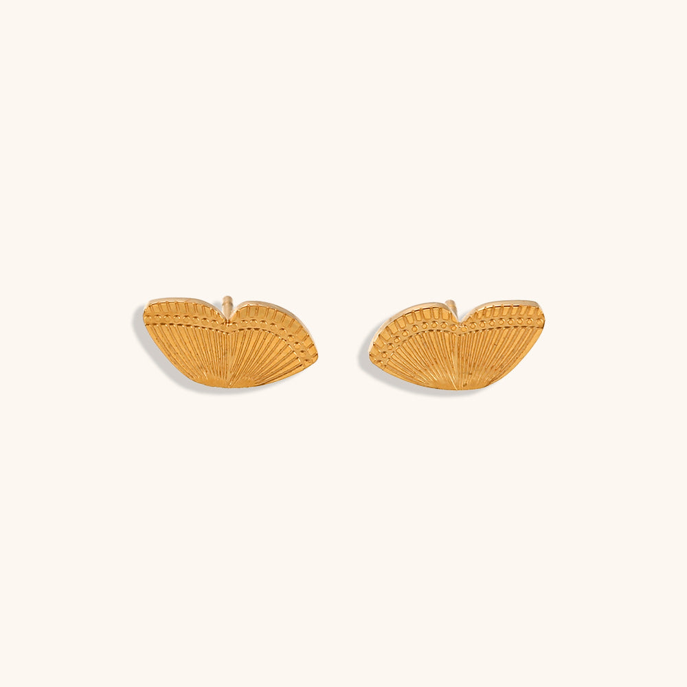 Butterfly Wing Stud Earrings