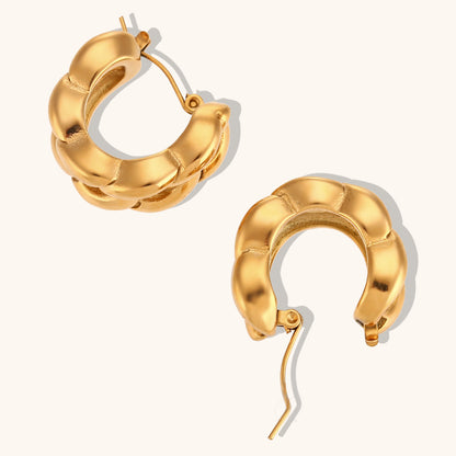 Bold Braided Hoop Earrings