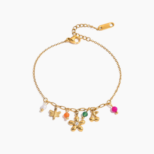 Bloomy Garden Charm Bracelet