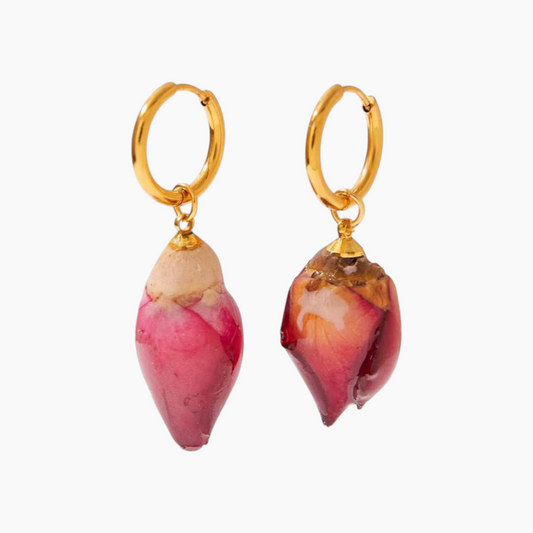 Rosebud Reverie Hoop Earrings