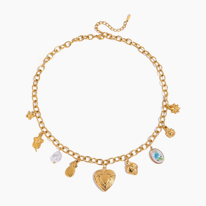 Golden Grove Charm Necklace