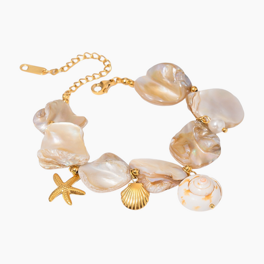 Coastal Drift Shell Bracelet
