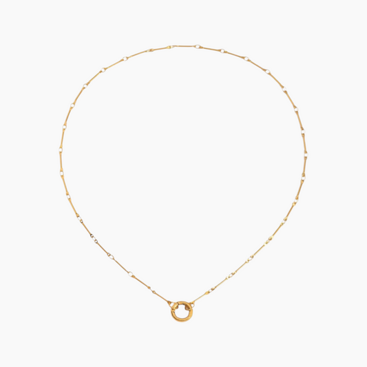 Golden Link Loop Necklace