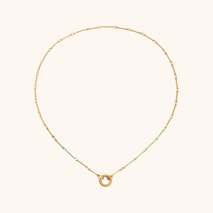 Golden Link Loop Necklace
