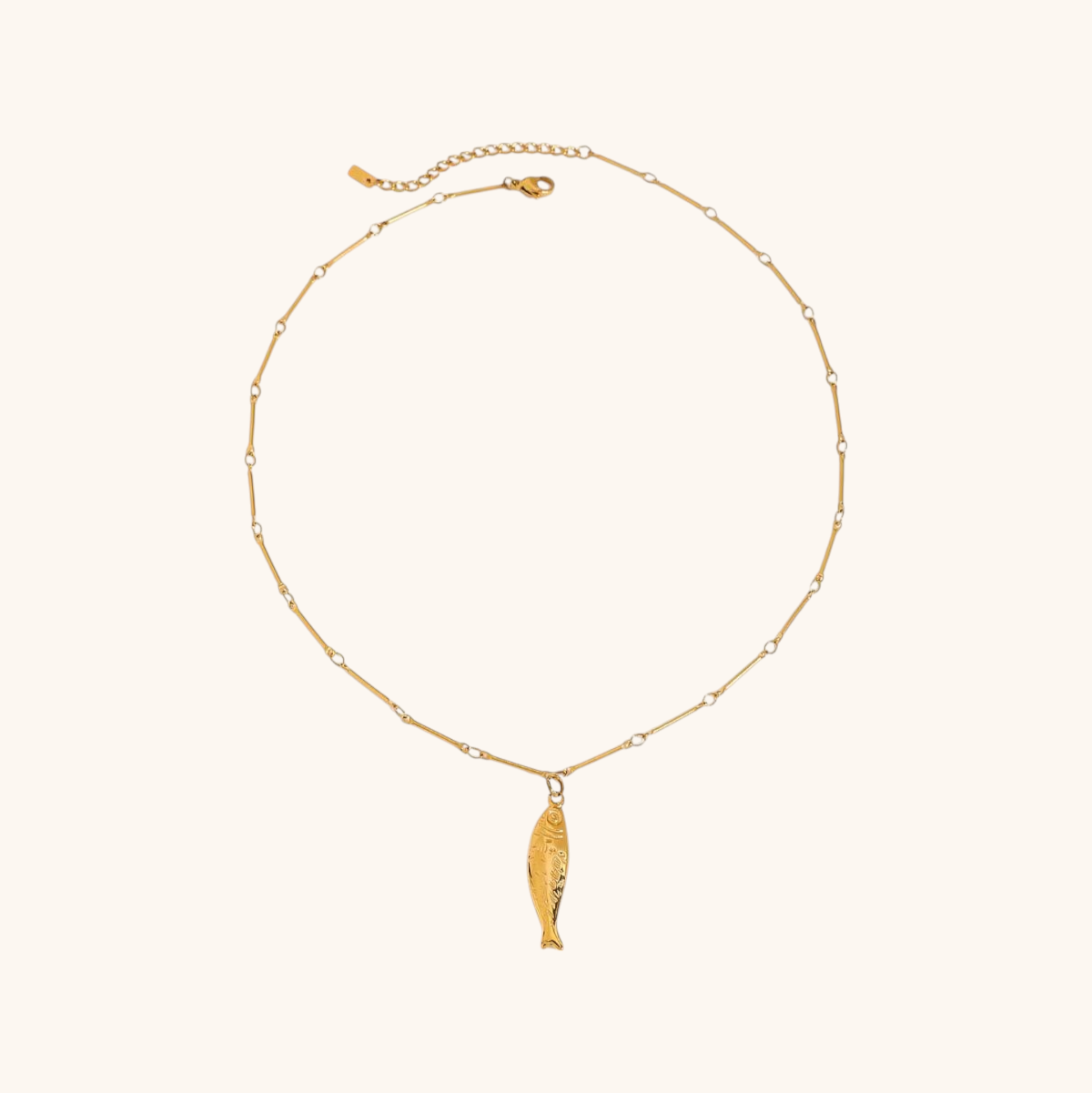 Golden Tides Sardine Necklace