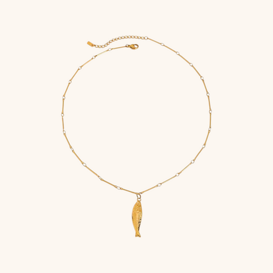 Golden Tides Sardine Necklace