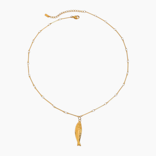 Golden Tides Sardine Necklace