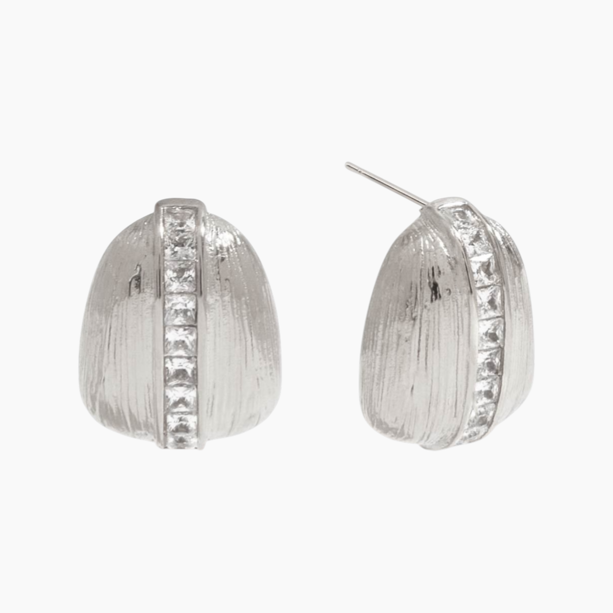 Gleam Dune Studs - Silver