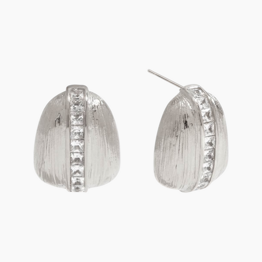 Gleam Dune Studs - Silver