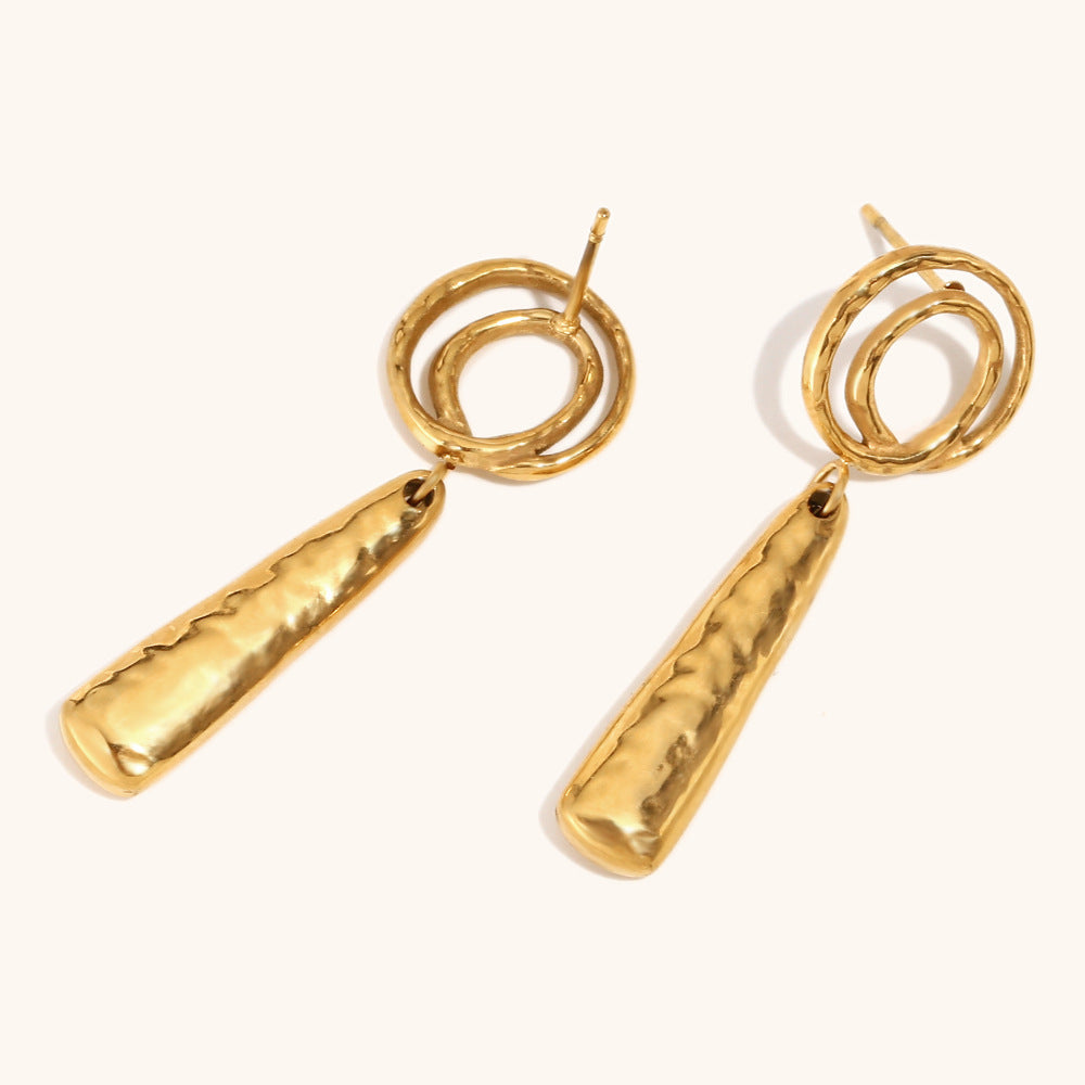 Ethereal Spiral Drop Earrings