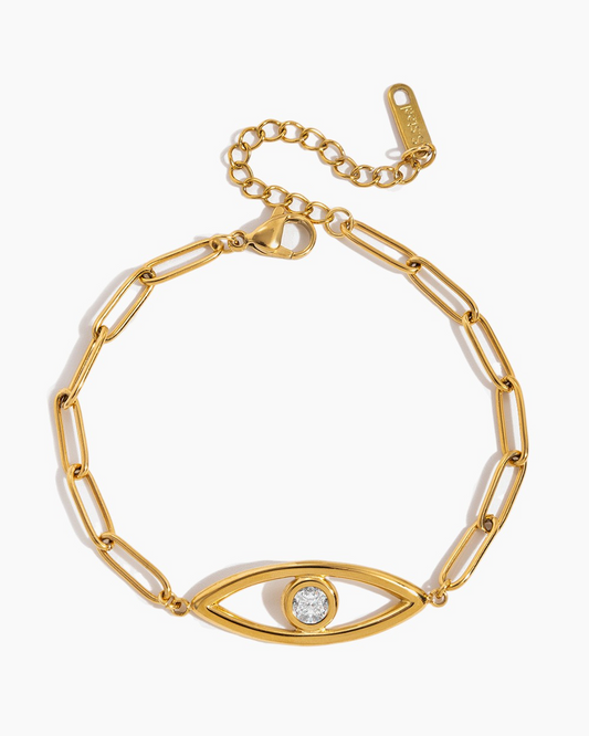 Minimal Guardian Eye Bracelet