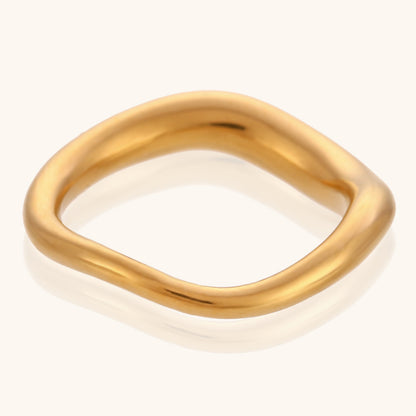 Modern Organic Wave Ring