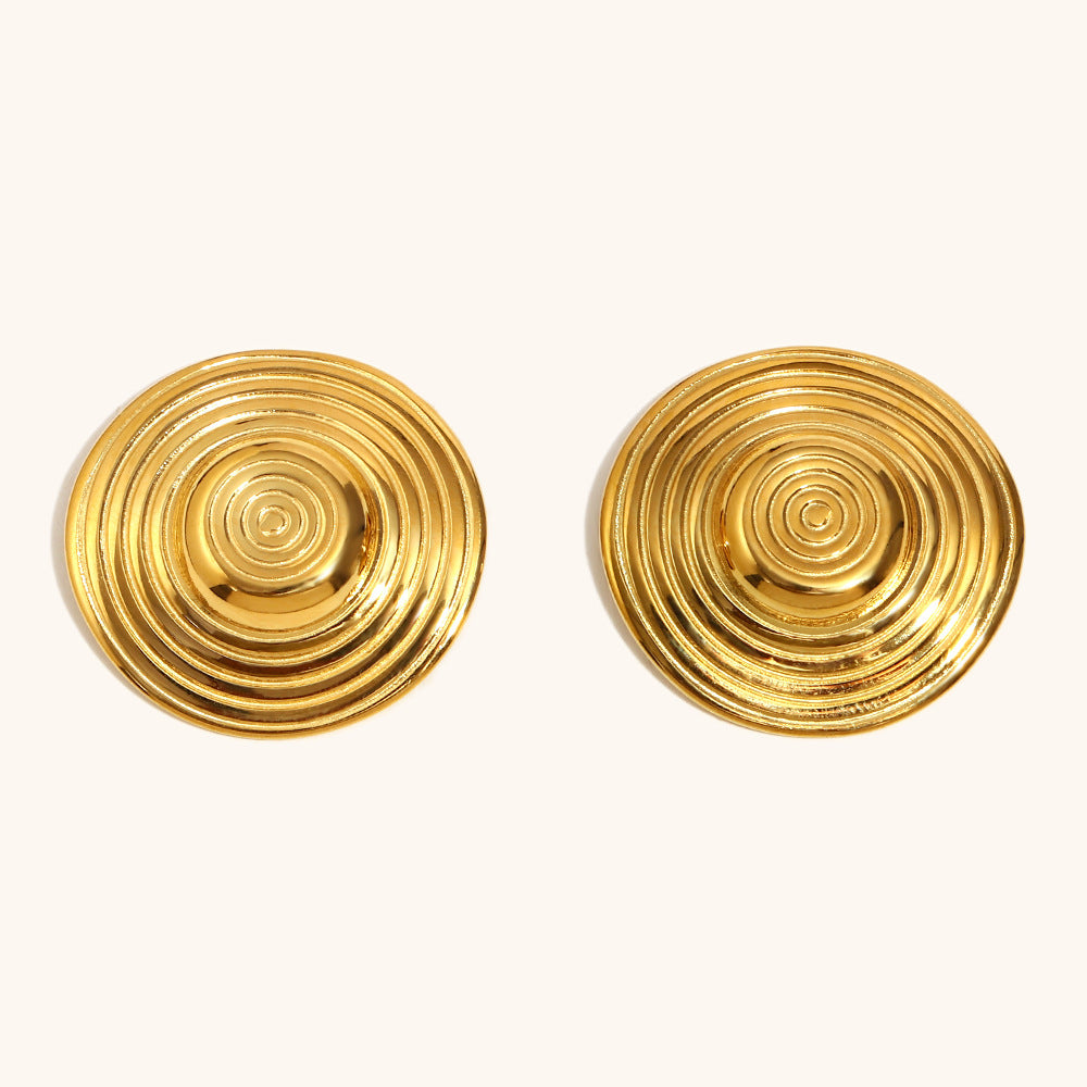 Eclipse Spiral Statement Earrings