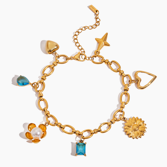 Sunny Whimsy Charm Bracelet