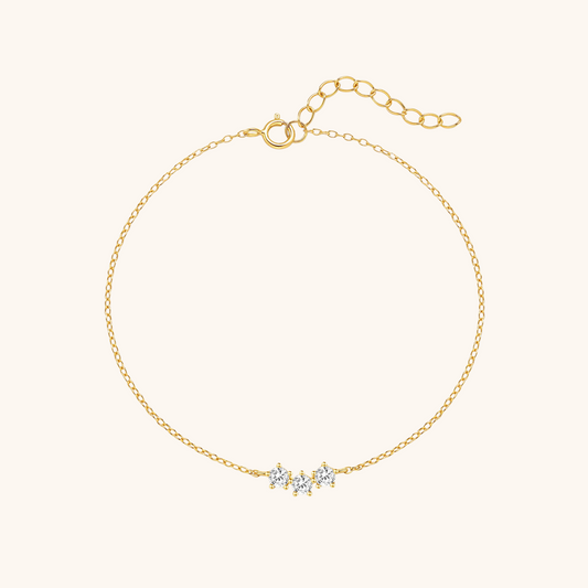 Classic Single-Row Zircon Bracelet
