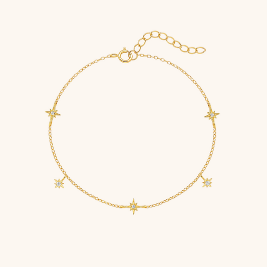 Geometric Starburst Zircon Bracelet