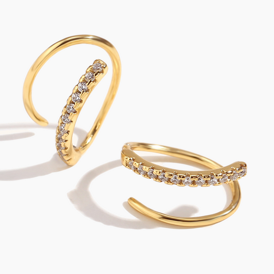 Celeste Zircon Hoop Earrings