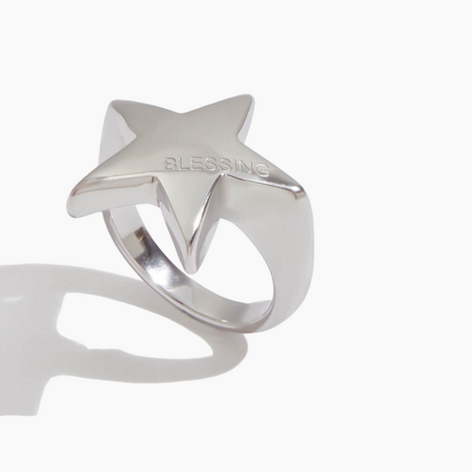 Blessed Star Power Ring - Silver