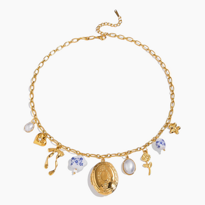 Golden Melody Locket Necklace