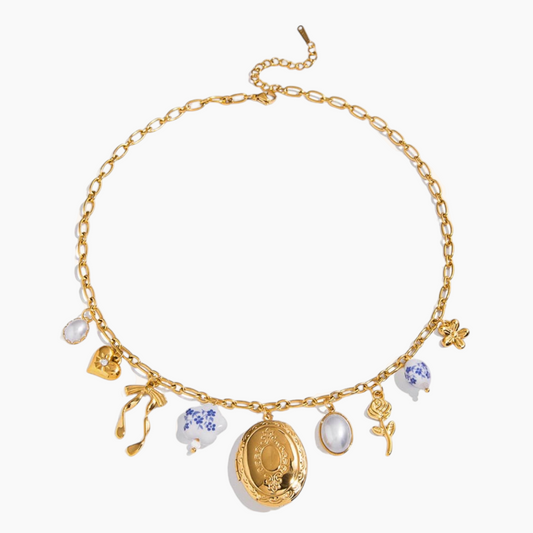 Golden Melody Locket Necklace
