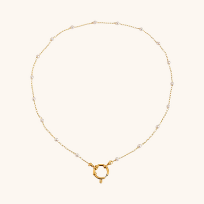 Pearl Accent Loop Necklace