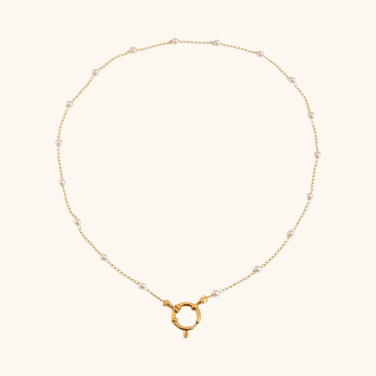 Pearl Accent Loop Necklace