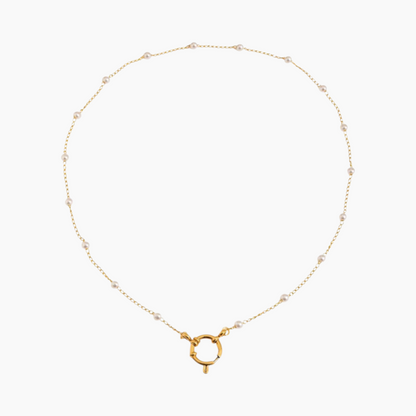 Pearl Accent Loop Necklace