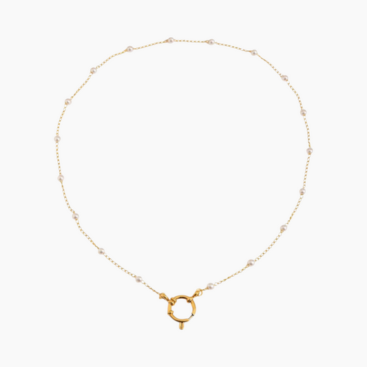 Pearl Accent Loop Necklace