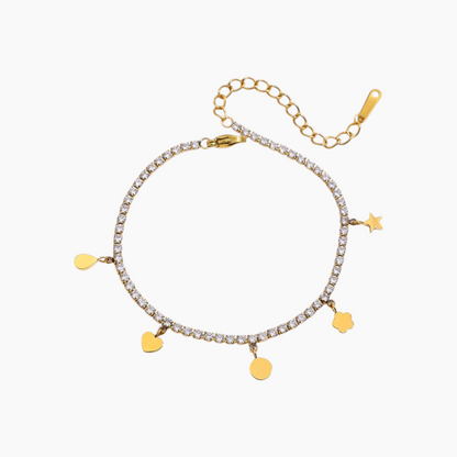 Celeste Icons Charm Tennis Bracelet