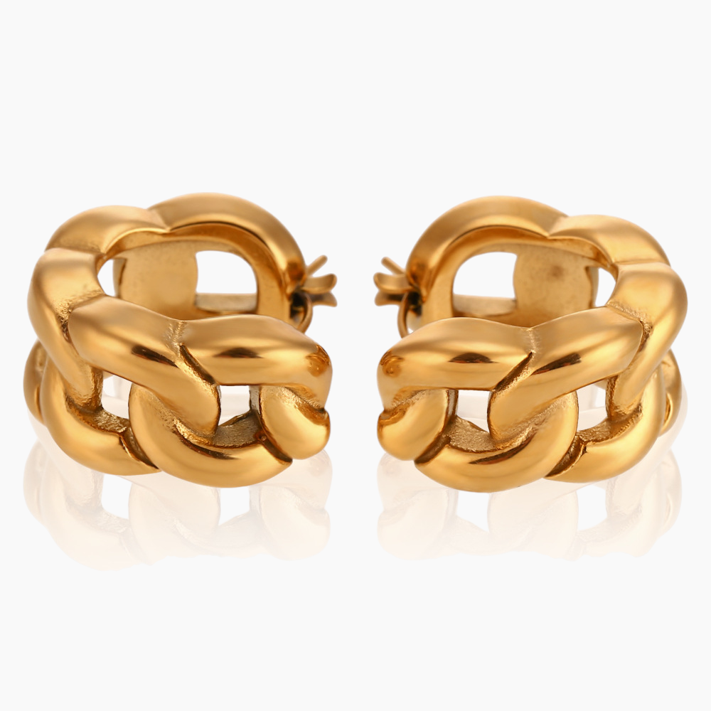 Bold Braided Hoop Earrings