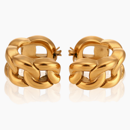 Bold Braided Hoop Earrings