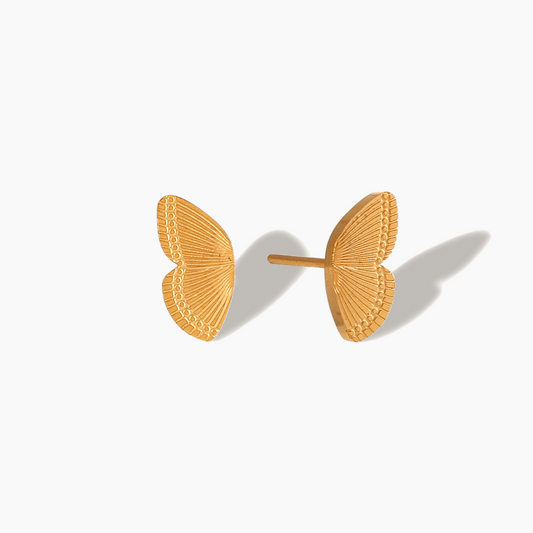 Butterfly Wing Stud Earrings
