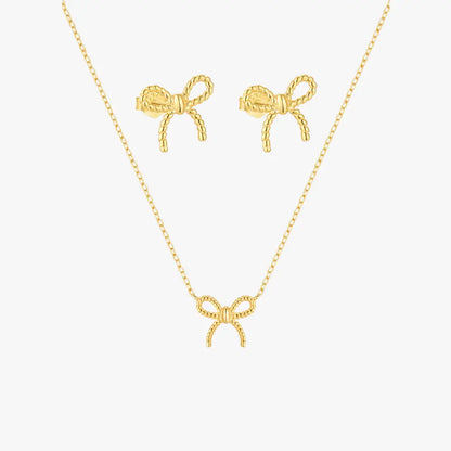 Twisted Bow Knot Jewelry Set