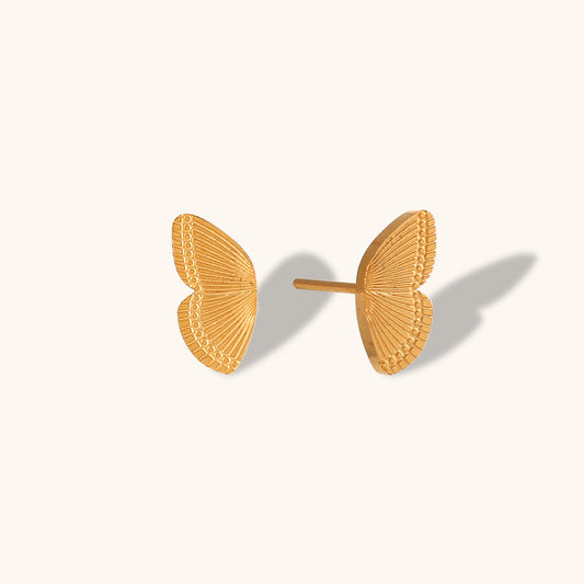 Butterfly Wing Stud Earrings