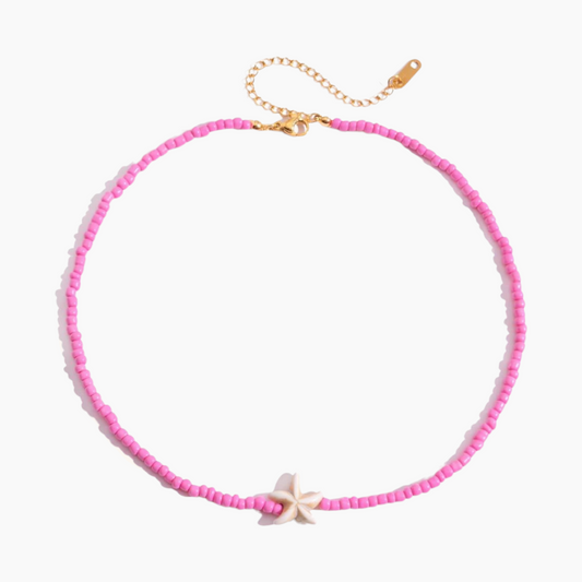 Pink Tides Starfish Necklace