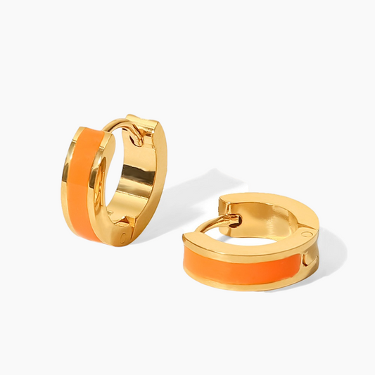 GlowPop Hoop Earrings – Sunset Beat