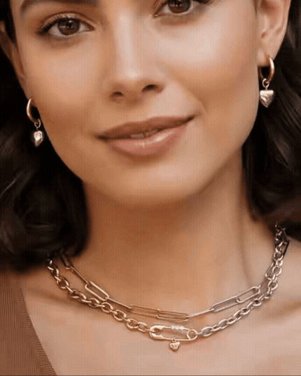 DualTone Rebel Heart Necklace