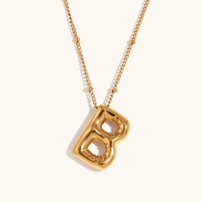 Bold Initial Pendant Necklace