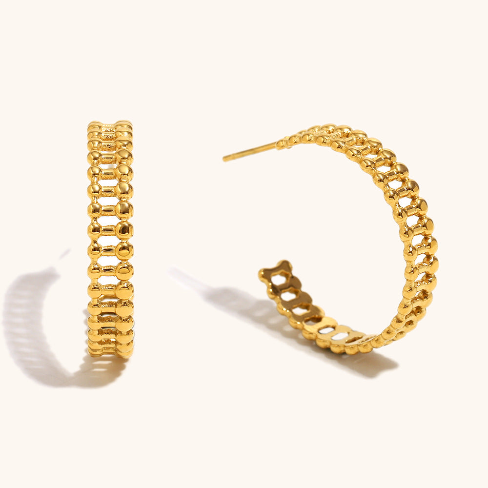 Celeste Beaded Hoop Earrings