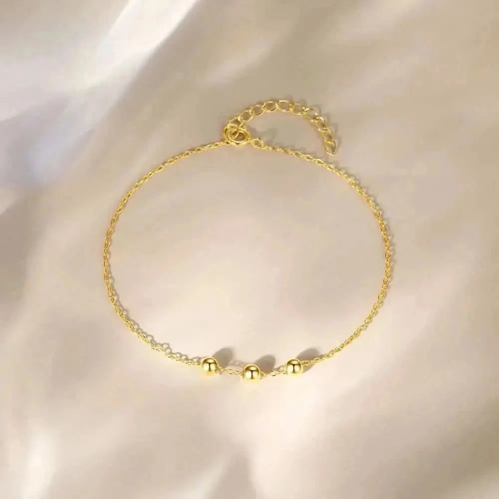 Bracelet en argent sterling avec perles