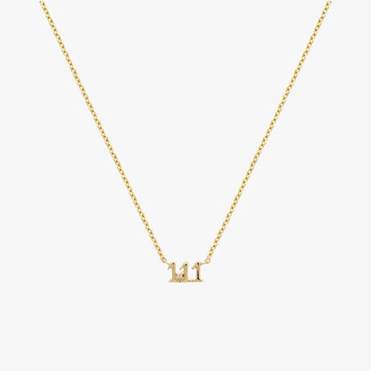 Angel Number Pendant Necklace