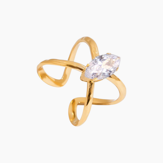 Radiant Twist Ring